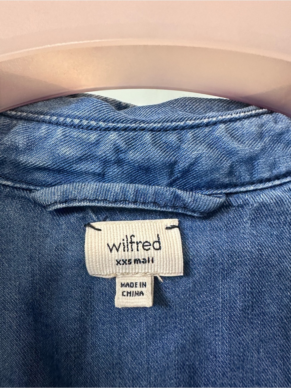 Aritzia Wilfred Denim Shirt -XXS - Picture 2 of 2